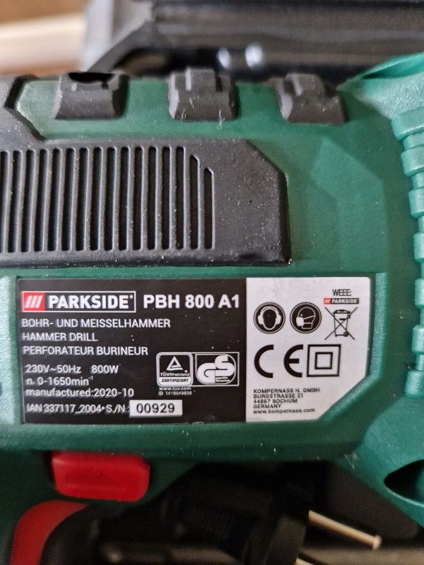 Bohrmaschine von Parkside wenig genutzt