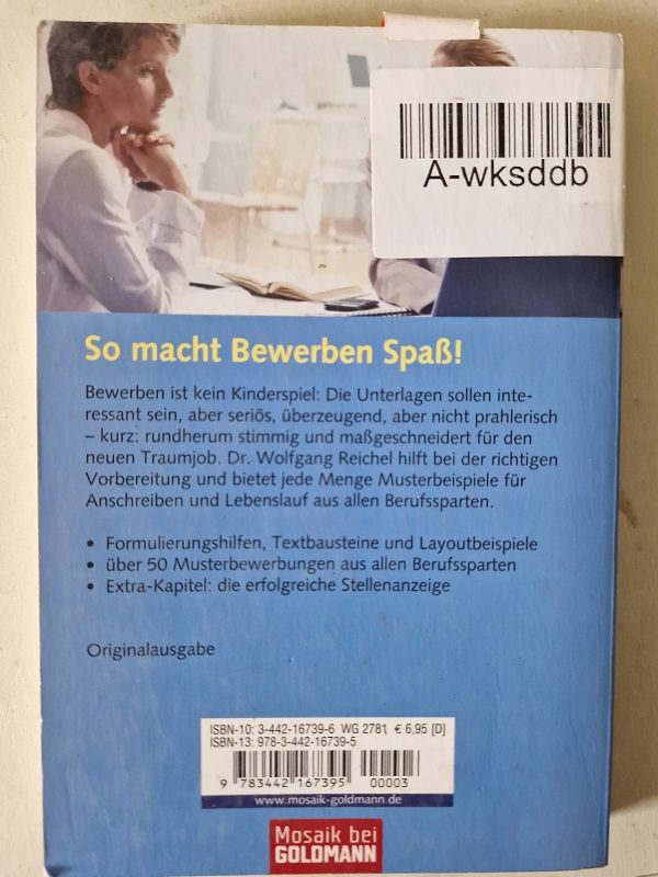Buch: erfolgreiche Musterbewerbungen und Lebensläufe